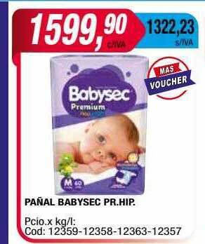 Maxiconsumo Pañal babysec pr. hip. oferta