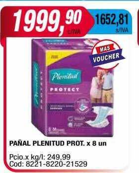 Maxiconsumo Pañal plenitud prot oferta