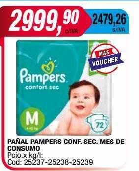 Maxiconsumo Pañal pampers conf. sec. mes de consumo oferta