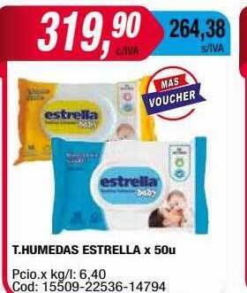 Maxiconsumo T. humedas estrella oferta