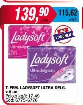 Maxiconsumo T. fem. ladysoft ultra delg oferta