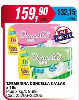 Maxiconsumo T. femenina doncella c alas oferta