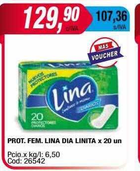 Maxiconsumo Prot. fem. lina dia linita oferta