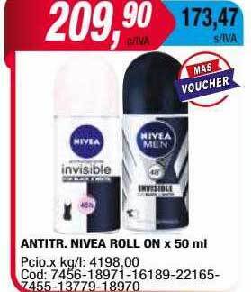 Maxiconsumo Antitr nivea roll on oferta