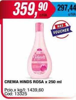 Maxiconsumo Crema hinds rosa oferta