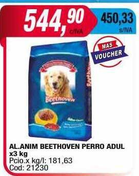Maxiconsumo Al. anim beethoven perro adul oferta