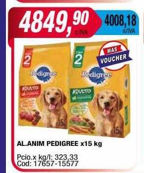 Maxiconsumo Al. anim pedigree oferta
