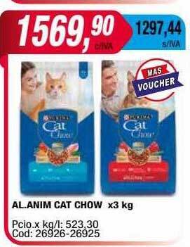 Maxiconsumo Al. anim cat chow oferta