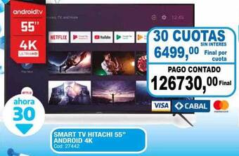 Maxiconsumo Smart tv hitachi 55 oferta