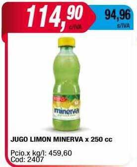 Maxiconsumo Jugo limon minerva oferta