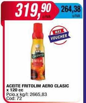 Maxiconsumo Aceite fritolim aero clasic oferta