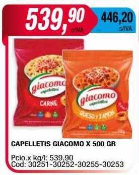 Maxiconsumo Capelletis giacomo oferta