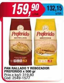 Maxiconsumo Pan rallado y rebozador preferido oferta