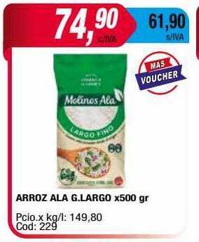 Maxiconsumo Arroz ala g. largo oferta