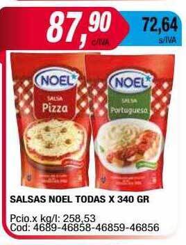 Maxiconsumo Salsas noel todas oferta