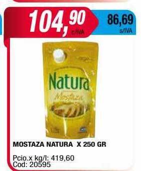 Maxiconsumo Mostaza natura oferta