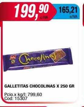 Maxiconsumo Galletitas chocolinas oferta