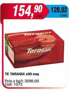 Maxiconsumo Te taragui oferta