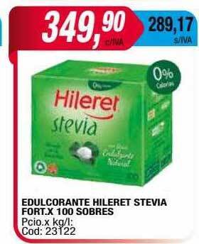 Maxiconsumo Edulcorante hileret stevia fort oferta