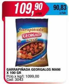 Maxiconsumo Garrapiñada georgalos mani oferta