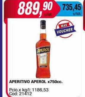Maxiconsumo Aperitivo aperol oferta