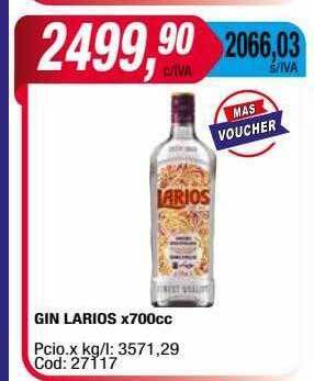 Maxiconsumo Gin larios oferta