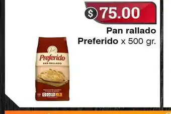 Supermercados Mayor Preferido Pan rallado 500gr oferta