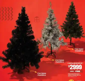Changomas Pino calafate lujo verde o snow 150cm oferta