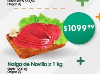 Supermercados Buenos Días Nalga de Novillo x 1kg oferta