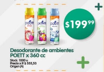 Supermercados Buenos Días Desodorante De Ambientes Poett x 360cc oferta