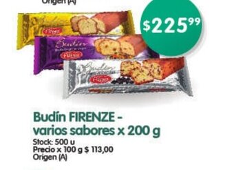 Supermercados Buenos Días Budín Firenze - Varios Sabores x 200g oferta