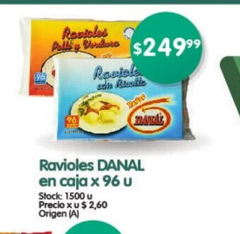 Supermercados Buenos Días Ravioles Danal En Caja x 96u oferta
