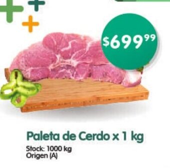 Supermercados Buenos Días Paleta de Cerdo x 1kg oferta