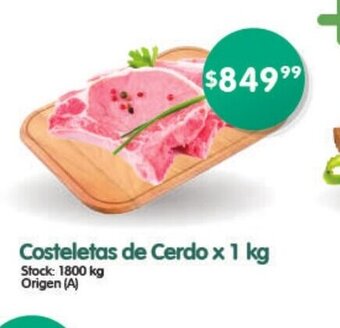 Supermercados Buenos Días Costeletas de Cerdo x 1kg oferta