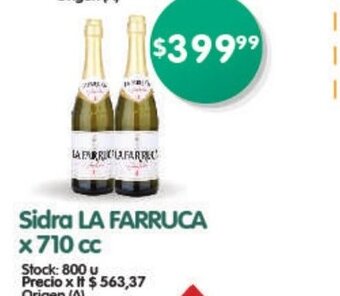 Supermercados Buenos Días Sidra La Farruca x 710cc oferta