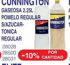 Masivos Cunnington Gaseosa 2.25L Pomelo Regular S/Azucar-Tonica Regular oferta