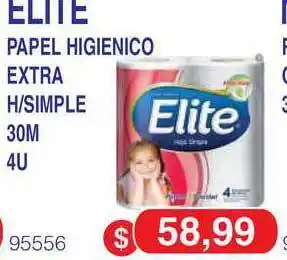 Masivos Elite Papel Higienico Extra H/Simple 30m 4u oferta