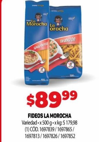 Makro Fideos La Morocha oferta
