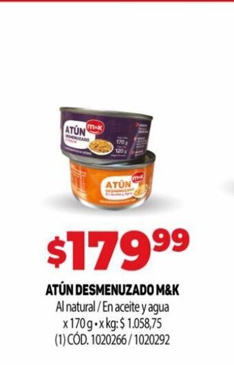Makro Atún Desmenuzado M&K oferta
