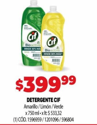 Makro Detergente Cif oferta