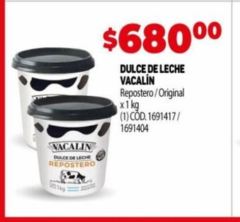 Makro Dulce De Leche Vacalín oferta