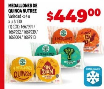 Makro Medallones de Quinoa Nutree oferta