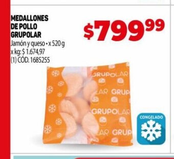 Makro Medallones De Pollo Grupolar oferta