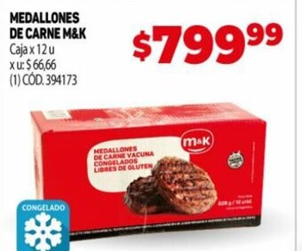 Makro Medallones De Carne M&K oferta