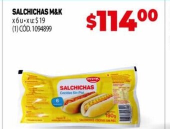 Makro Salchichas M&K oferta