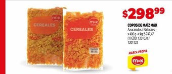 Makro Copos De Maíz M&K oferta