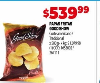 Makro Papas Fritas Good Show oferta