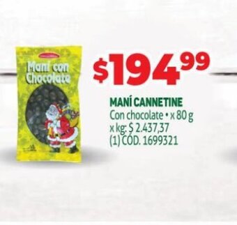 Makro Maní Cannetine oferta