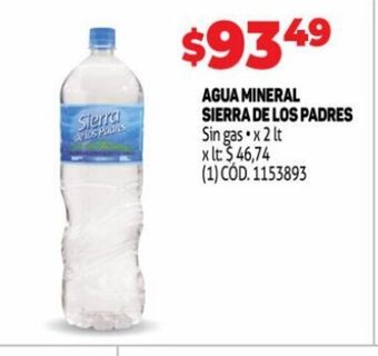 Makro Agua Mineral Sierra De Los Padres oferta
