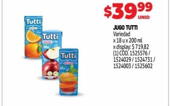 Makro Jugo Tutti oferta